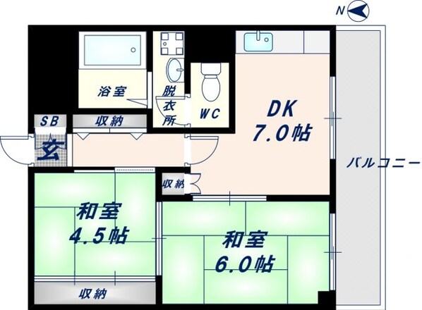 二条ビルの物件間取画像